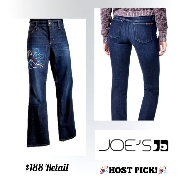 Joe's Jeans Denim - Final Price $188 Retail Joe's blue jeans size 30, US 10, RARE DESIGN!